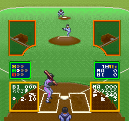 Ultra Baseball Jitsumei Ban (Japan) In game screenshot
